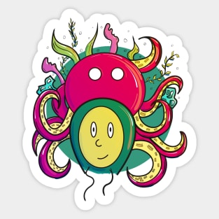 Octopus mind Sticker